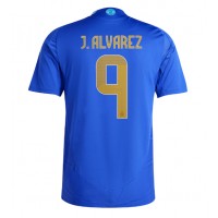 Fotbalové Dres Argentina Julian Alvarez #9 Venkovní Copa America 2024 Krátký Rukáv
